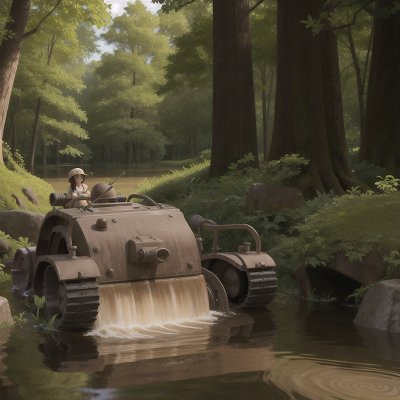 Image For Post Anime, flood, key, hat, tank, forest, HD, 4K, AI Generated Art