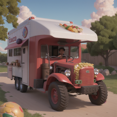 Image For Post Anime, taco truck, crystal ball, romance, tractor, chimera, HD, 4K, AI Generated Art