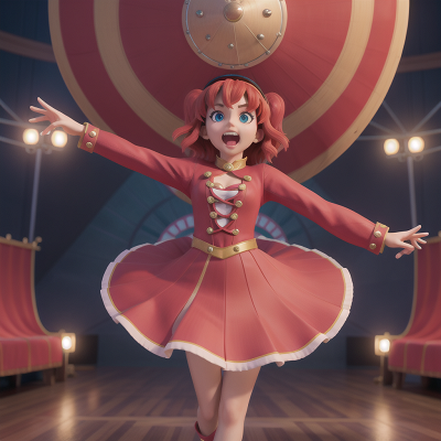 Image For Post Anime, circus, virtual reality, singing, city, shield, HD, 4K, AI Generated Art
