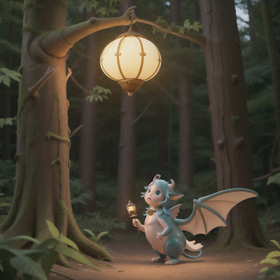 Image For Post Anime, angel, forest, whale, dragon, lamp, HD, 4K, AI Generated Art