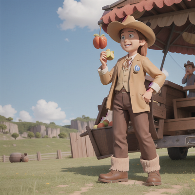 Image For Post Anime, doctor, bigfoot, cowboys, flying, fruit market, HD, 4K, AI Generated Art