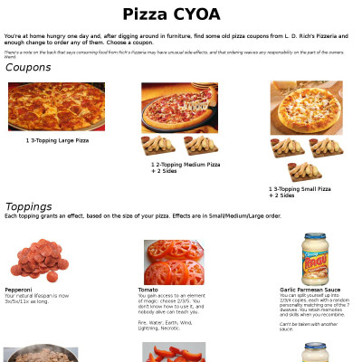 Image For Post Pizza! CYOA