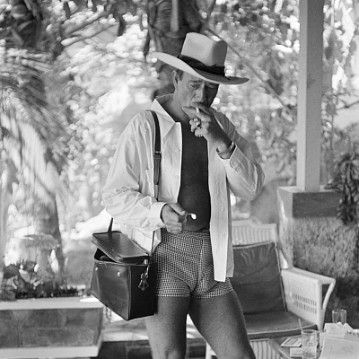 Image For Post John Wayne on Vacation in Acapulco 1959 Photo by Phil Stern