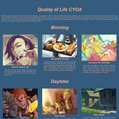 Image For Post Quality of Life CYOA by DivineTarot