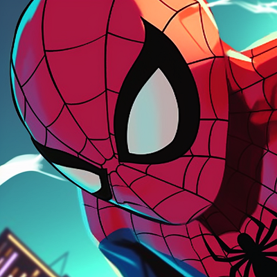 Image For Post | Two Spiderman characters connected by a web, bold lines and dramatic expressions. cartoon matching spiderman pfp pfp for discord. - [matching spiderman pfp, aesthetic matching pfp ideas](https://hero.page/pfp/matching-spiderman-pfp-aesthetic-matching-pfp-ideas)
