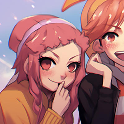 Image For Post | Three characters sharing a laughter, vibrant colors and informal outfits. trio pfp matching beyond anime pfp for discord. - [trio pfp matching, aesthetic matching pfp ideas](https://hero.page/pfp/trio-pfp-matching-aesthetic-matching-pfp-ideas)