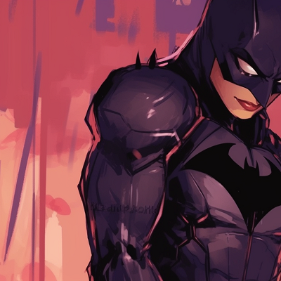 Image For Post | Batman and Catwoman atop a building, shadows playing on their suit, cityscape in the background. dc batman and catwoman art pfp for discord. - [batman and catwoman matching pfp, aesthetic matching pfp ideas](https://hero.page/pfp/batman-and-catwoman-matching-pfp-aesthetic-matching-pfp-ideas)