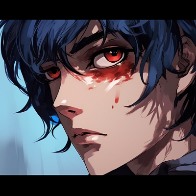 Image For Post | Close-up of male anime character's piercing gaze, highlighting detailed linework and dramatic shadows. pfp anime eyes male art - [Anime Eyes PFP Mastery](https://hero.page/pfp/anime-eyes-pfp-mastery)
