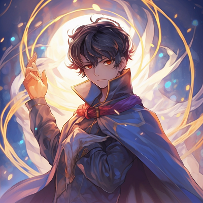 Image For Post | Close-up of a male anime spellcaster featuring complex facial expressions and minute hair details. mystical male anime pfp - [Male Anime PFP Hub](https://hero.page/pfp/male-anime-pfp-hub)