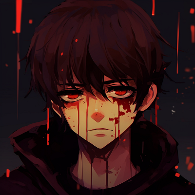 Image For Post | Anime boy with visible tears, vivid colors and poignant character intensity. sad pfp anime boy characters - [Sad PFP Anime](https://hero.page/pfp/sad-pfp-anime)