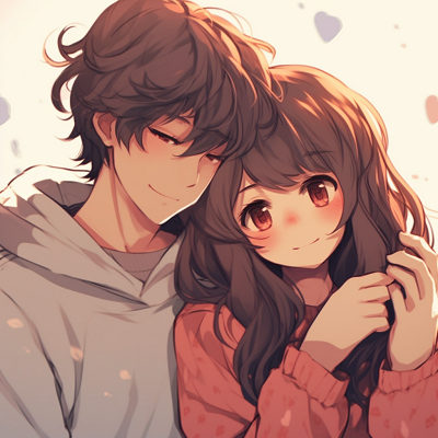 Image For Post | Close-up of anime couple whispering, detailed artwork focusing on expression, hair, and costume. handpicked matching anime pfp for lovebirds - [Boosted Selection of Matching Anime PFP for Couples](https://hero.page/pfp/boosted-selection-of-matching-anime-pfp-for-couples)