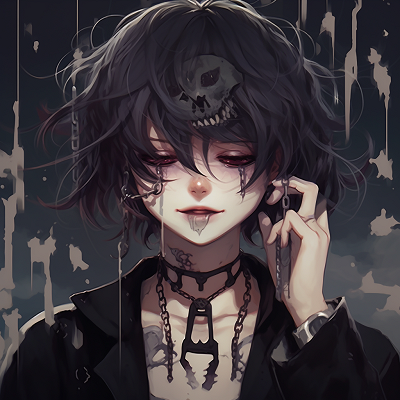 Image For Post | Emo anime character with rain-effect, showcasing the detailed raindrops and a melancholy expression. mysterious emo anime pfp - [emo anime pfp Collection](https://hero.page/pfp/emo-anime-pfp-collection)