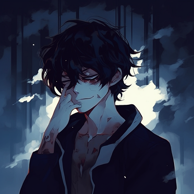 Image For Post | Emo-styled anime character shrouded in moonlight, rich blues and sharp contrasts. aesthetically pleasing emo anime pfp - [emo anime pfp Collection](https://hero.page/pfp/emo-anime-pfp-collection)