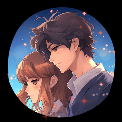 Image For Post | A sunset silhouette of an anime couple, focusing on the warm color gradients and contrasting figures artistic anime couple pfp - [Anime Couple pfp](https://hero.page/pfp/anime-couple-pfp)