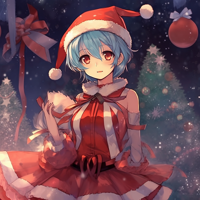 Image For Post | Hatsune Miku with her vocaloid twist to Christmas highlighted by festive colors and delicate patterns. anime christmas theme pfp - [christmas anime pfp](https://hero.page/pfp/christmas-anime-pfp)