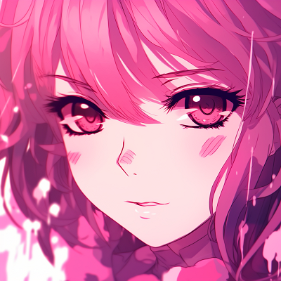 Image For Post | Anime girl depicted in a dark room, enhanced with pink undertones and contrasting lighting. dark tones in pink anime pfp - [Pink Anime PFP](https://hero.page/pfp/pink-anime-pfp)