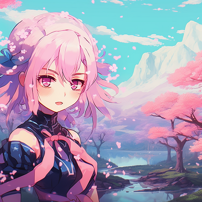 Image For Post Magical Sakura Evening - unique anime aesthetic pfp selections