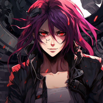 Image For Post | A badass mechanic anime girl portrayed in saturated colors, with careful detailing on her hair. aesthetic badass anime pfp - [Badass Anime Pfp Collection](https://hero.page/pfp/badass-anime-pfp-collection)