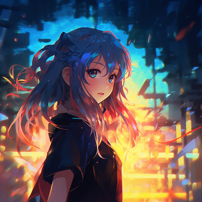 Image For Post | Profile portrait of a sweet anime girl, characterized by soft curves, brighter tones, and twinkling eyes. 4k anime girl profile picture - [4K Anime Profile Pictures](https://hero.page/pfp/4k-anime-profile-pictures)
