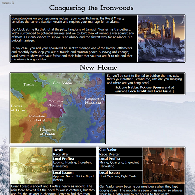 Image For Post Conquering the Ironwoods CYOA by Azes13