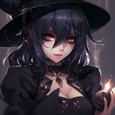 Image For Post | A Gothic witch anime girl profile picture, featuring haunting eyes and dark magical symbols. top-rated goth anime girl pfp pfp for discord. - [Goth Anime Girl PFP](https://hero.page/pfp/goth-anime-girl-pfp)