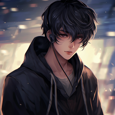Image For Post | Anime guy with deep, brooding eyes couched in cool tones and silhouettes. cool anime guys pfp pfp for discord. - [anime guys pfp suggestions](https://hero.page/pfp/anime-guys-pfp-suggestions)