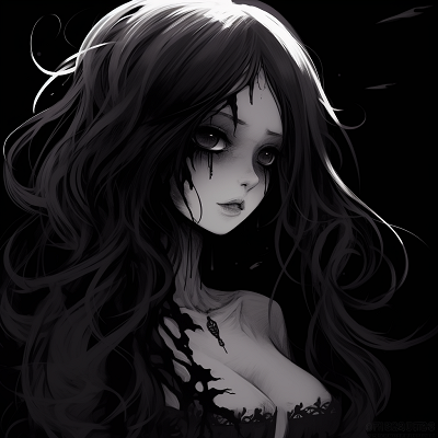 Image For Post | Enigmatic witch in profile view, intricate linework and ominous tones. gothic scary anime pfp pfp for discord. - [Scary Anime PFP Collection](https://hero.page/pfp/scary-anime-pfp-collection)
