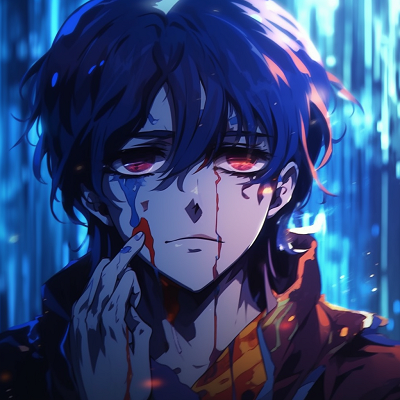Image For Post Crying Anime Boy Emote - crying male anime pfp