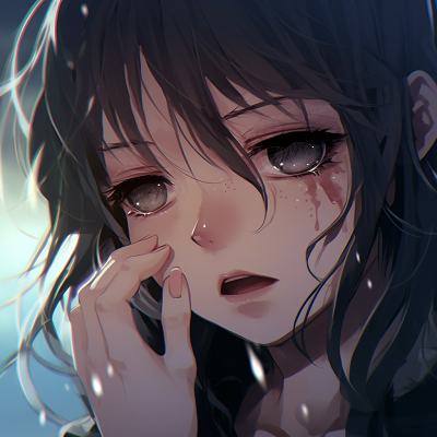 Image For Post | A close-up of a tearful anime girl, showcasing high detail in the tear streams. crying female anime pfp pfp for discord. - [Crying Anime PFP](https://hero.page/pfp/crying-anime-pfp)