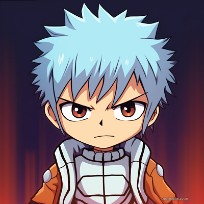 Image For Post | Laughing Grimmjow in chibi version, simplistic forms and vivid color palette. funniest anime pfp ideas pfp for discord. - [Funny Pfp For Anime](https://hero.page/pfp/funny-pfp-for-anime)
