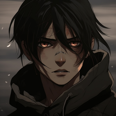 Image For Post | Half-lit profile of Eren Yeager, focusing on the character's intense expression. Stark lighting delineates his features. anime-focused dark aesthetic pfp pfp for discord. - [Dark Aesthetic PFP Collection](https://hero.page/pfp/dark-aesthetic-pfp-collection)
