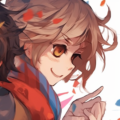 Image For Post | Two characters laughing together, captured with bright, cheerful colors and casual dress. playful matching anime pfp for friends pfp for discord. - [matching pfp anime, aesthetic matching pfp ideas](https://hero.page/pfp/matching-pfp-anime-aesthetic-matching-pfp-ideas)