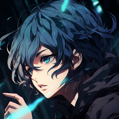 Image For Post | Profile picture of a blue-haired anime protagonist, entailing a fierce pose and bold outlines. best cool pfp anime images pfp for discord. - [cool pfp anime gallery](https://hero.page/pfp/cool-pfp-anime-gallery)
