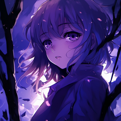 Image For Post Illuminated Purple Spirit - anime purple pfp masterpieces