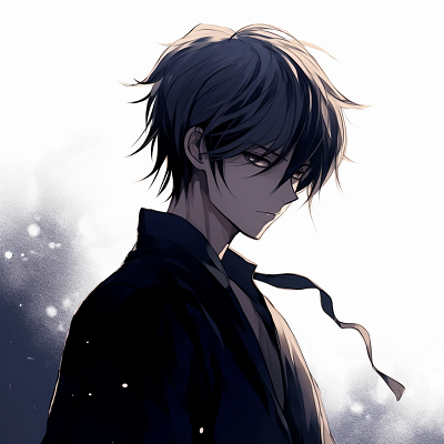 Image For Post Kenshin in Monochrome - male anime pfp styles