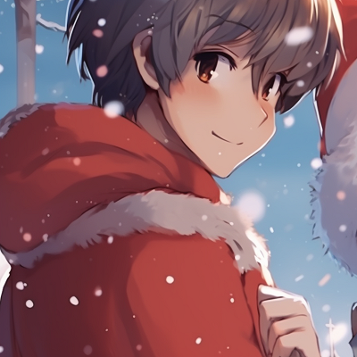 Image For Post | Two characters embracing under a starlit sky, utilising soft colour palette and nuanced expressions conveying a romantic atmosphere. christmas matching pfp for festive pfp for discord. - [christmas matching pfp, aesthetic matching pfp ideas](https://hero.page/pfp/christmas-matching-pfp-aesthetic-matching-pfp-ideas)