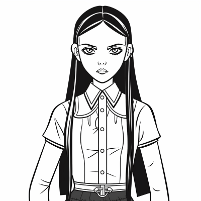 Image For Post Adult Wednesday Addams Classic Outfit - Wallpaper