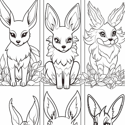 Image For Post Fun Journey with Eevee's evolves Pokemon Coloring - Wallpaper