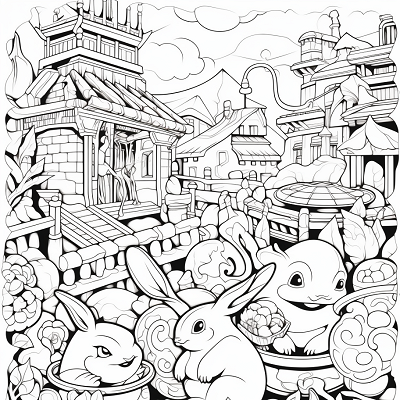 Image For Post | Pikachu and other Pokemon in action; detailed outlines and strokes. printable coloring page, black and white, free download - [Cool Drawings of Pokemon Coloring Pages ](https://hero.page/coloring/cool-drawings-of-pokemon-coloring-pages-kids-and-adults-fun)