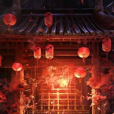 Image For Post | Intricate detailing on a shrine in anime style, including stone lanterns and torii gate under daylight phone art wallpaper - [Sacred Shrines Anime Art Wallpapers: HD Manga, Epic Fan Art](https://hero.page/wallpapers/sacred-shrines-anime-art-wallpapers:-hd-manga-epic-fan-art)