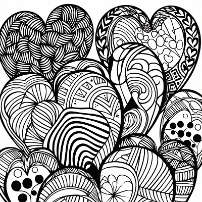 Image For Post Heart Deco Swirl Edition - Printable Coloring Page