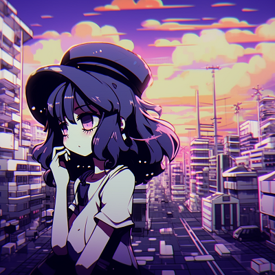 Image For Post Anime City in Cyberpunk Aesthetics - examples of aesthetic anime pfp