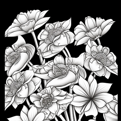 Image For Post Heartfelt messages with floral border - Printable Coloring Page