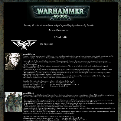 Image For Post Warhammer 40k Cyoa from /tg/