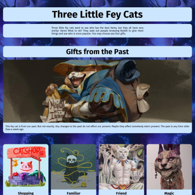 Image For Post Three Little Fey Cats CYOA