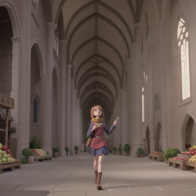 Image For Post Anime, surprise, cathedral, confusion, failure, fruit market, HD, 4K, AI Generated Art