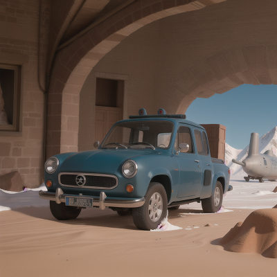 Image For Post Anime, museum, car, submarine, desert, avalanche, HD, 4K, AI Generated Art