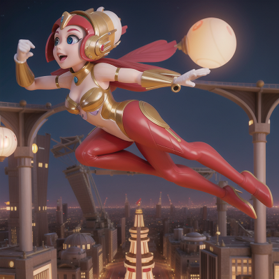 Image For Post Anime, futuristic metropolis, circus, jumping, sphinx, carnival, HD, 4K, AI Generated Art