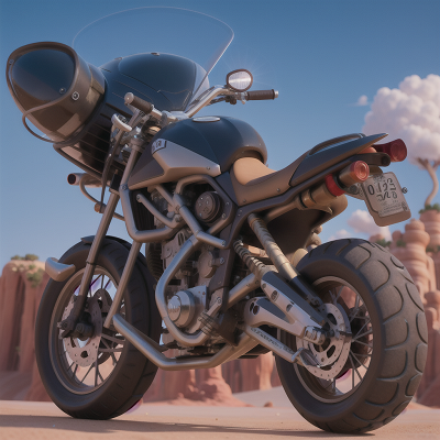 Image For Post Anime, motorcycle, desert, skyscraper, monkey, crystal, HD, 4K, AI Generated Art