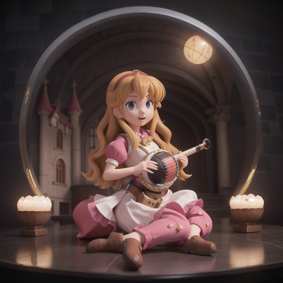 Image For Post Anime, castle, crystal ball, flute, holodeck, accordion, HD, 4K, AI Generated Art